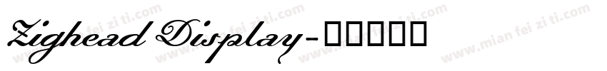 Zighead Display字体转换